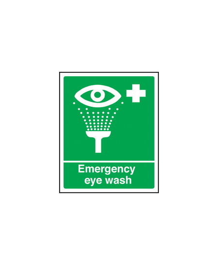 Emergency eye wash sign