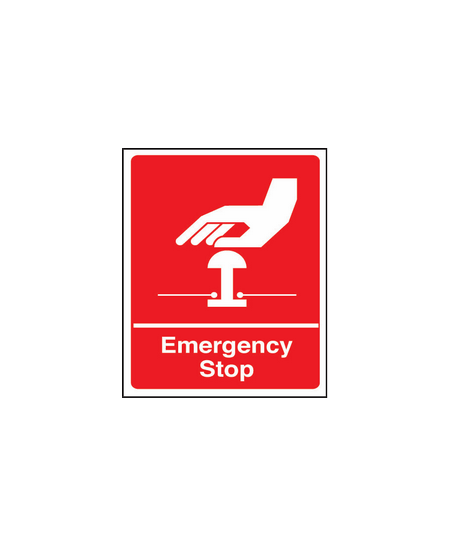 Emergency stop sign