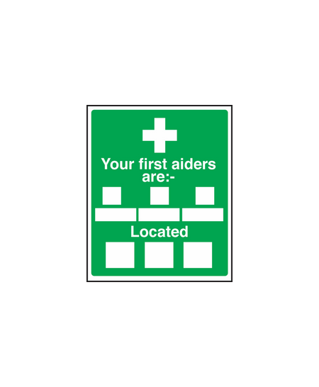 Your first aiders are sign