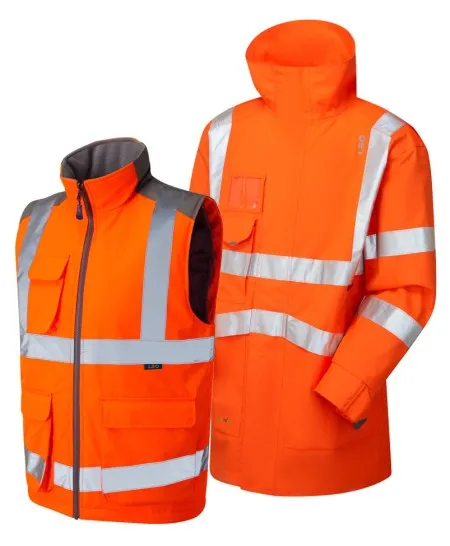 3-in-1 Unpadded Waterproof Coat with Bodywarmer A04/BW01