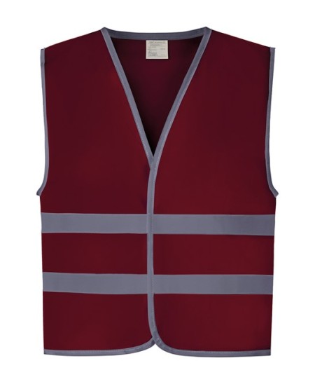 Kids Hivis Vests Maroon
