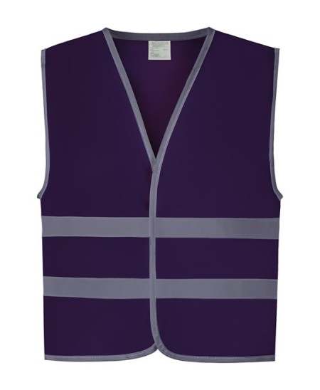 Kids Hivis Vests Purple