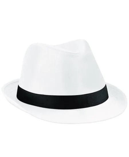 Beechfield BC630 Fedora White/Black