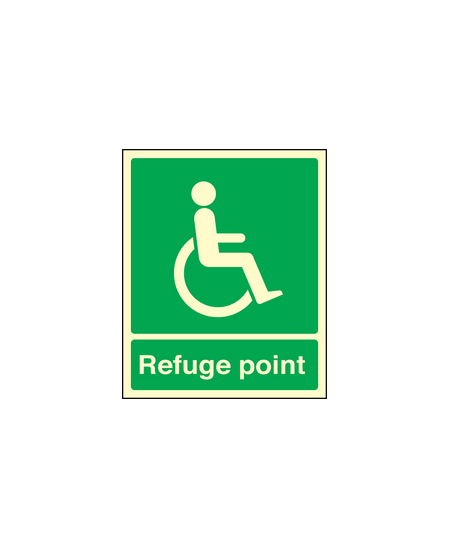 Refuge point sign