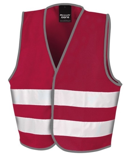 Kids Burgundy Hi Vis Safety Vest R200J