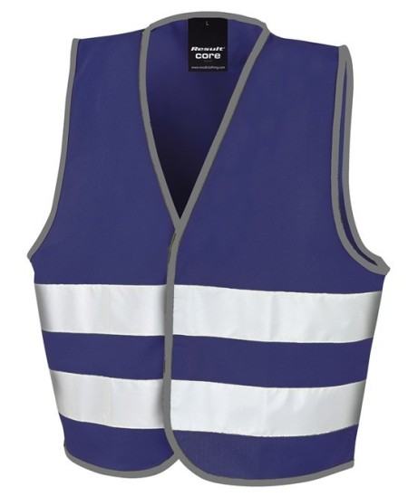 Kids Navy Blue Hi Vis Safety Vest R200J