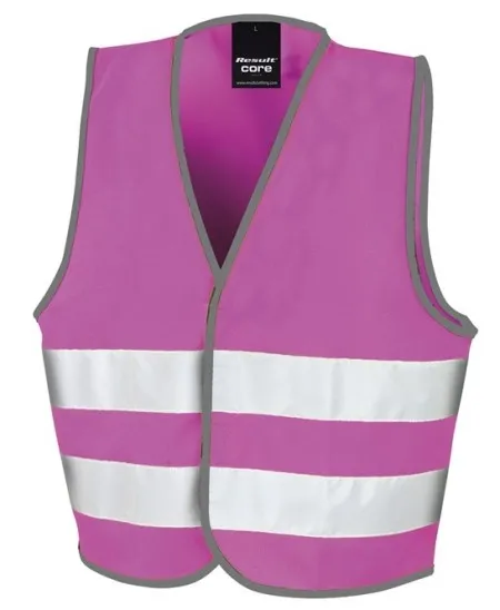 R200J Childrens Hi Vis Vest Pink
