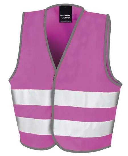 Kids Pink Hi Vis Safety Vest R200J