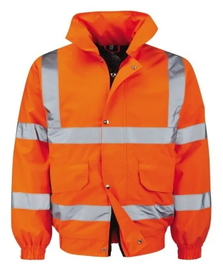 Orange Hi Vis Bomber Jacket