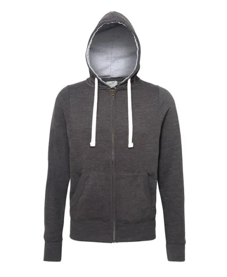 Awdis Chunky Full Zip zoodie JH052 Charcoal