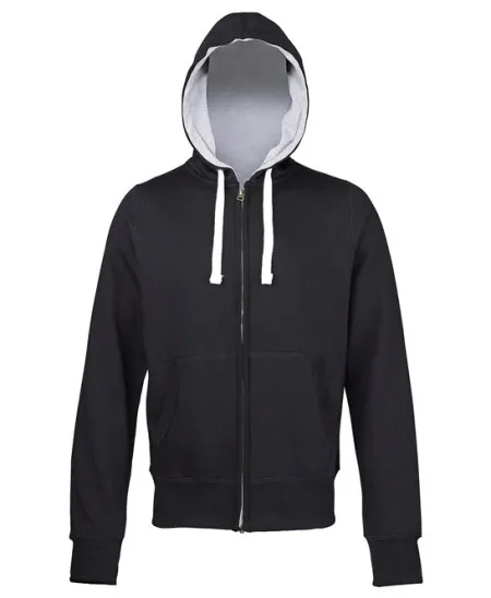 Awdis Chunky Full Zip zoodie JH052 Black