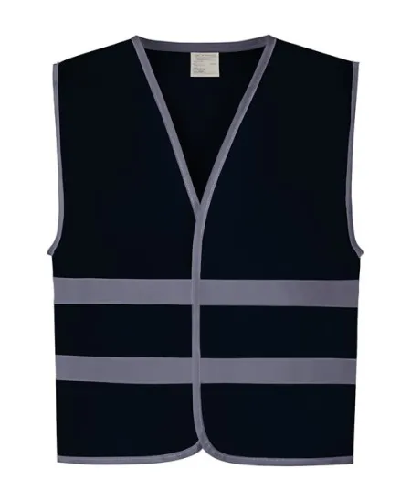 Kids Hivis Vests  Navy