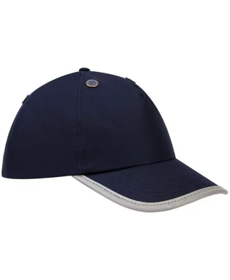 Hi Vis Safety Bump Cap YOKO YK106 Navy Blue