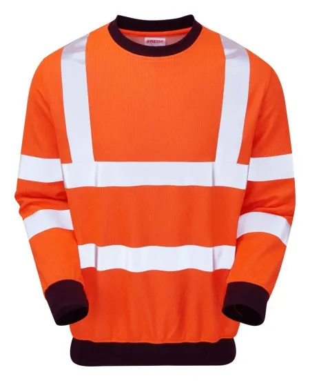 Pulsar Flame Retardant Orange Hi Vis Sweatshirt PRFR20