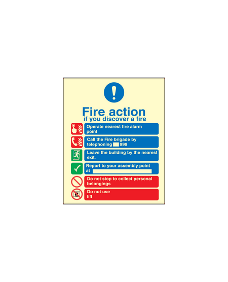 New EEC fire action sign