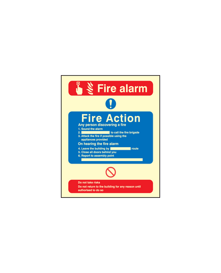 Fire action/call point sign