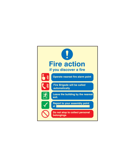 Fire action auto dial without lift sign