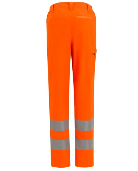 Regatta Hi Vis Pro Contract Stretch Action Trouser TRJ629 Orange Rear