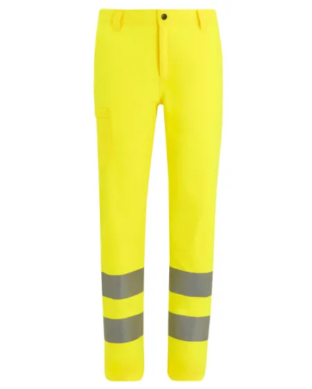 Regatta Hi Vis Pro Contract Stretch Action Trouser TRJ629 Yellow Front