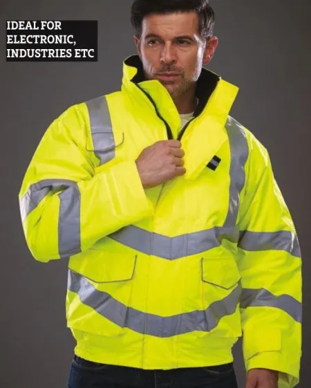 Metal Free Hi Vis bomber jacket hvw701
