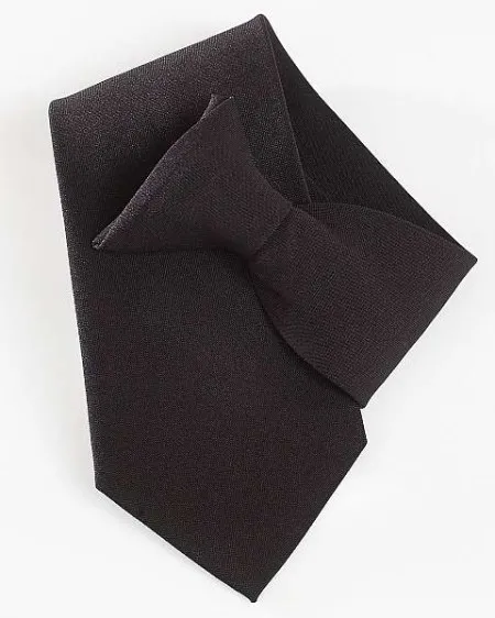 Black clip on Tie