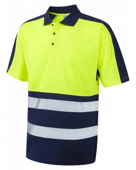 Leo Coolviz 2 Colour Hivis Polo Shirt P10