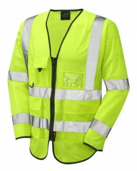 Yellow Long sleeve hi vis vest