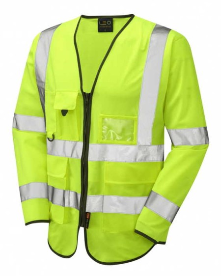 Yellow Long sleeve hi vis vest