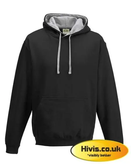 Awdis JH003 Jet Black/Heather Grey