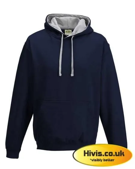 Awdis JH003 French Navy/Heather Grey