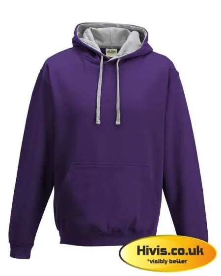 Awdis JH003 Purple/Heather Grey