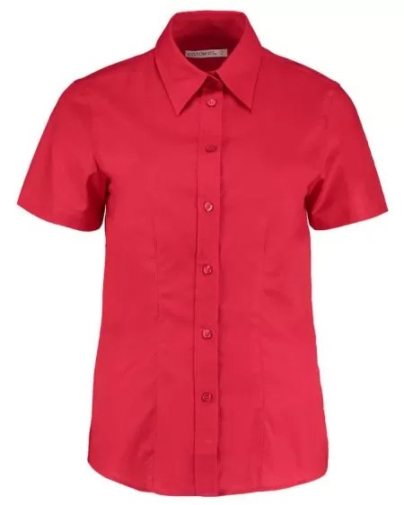 Kustom Kit Workplace Oxford Blouse Short Sleeve KK360