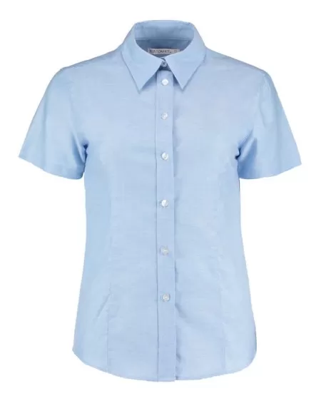 Kustom Kit Workplace Oxford Blouse Short Sleeve KK360