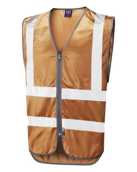 Bronze Colour HI Vis vest Leo W35