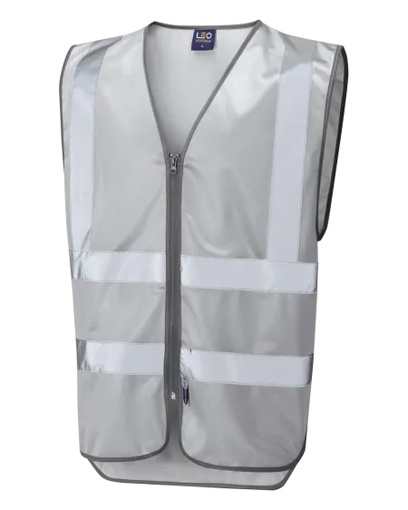 Silver HI Vis Vest Leo W35