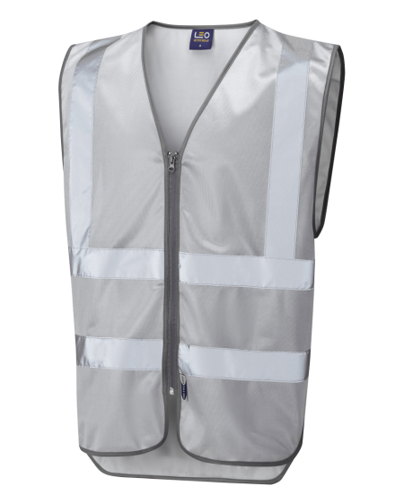 Silver HI Vis Vest Leo W35