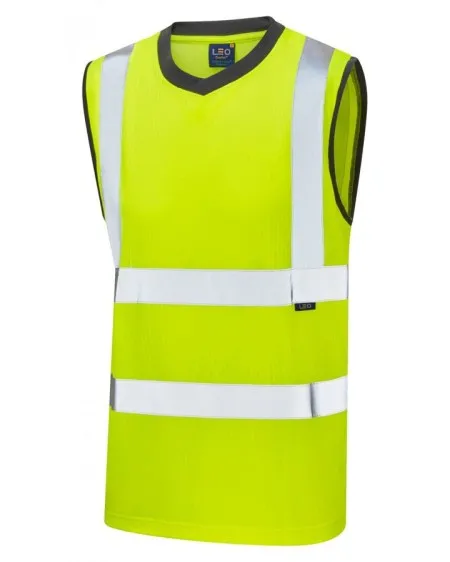 LEO VO1 Hi Vis Sleeveless T Shirt