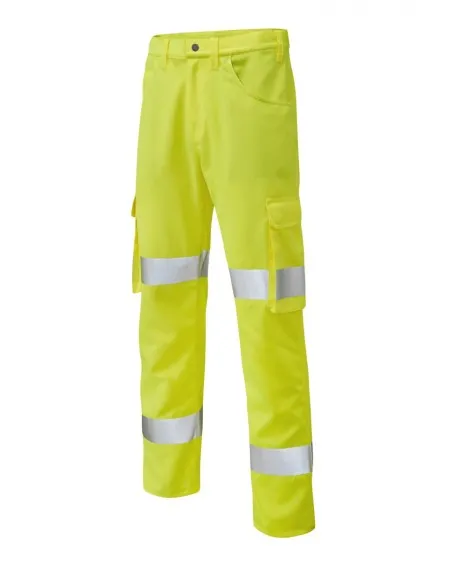 Lightweight Hi Vis Cargo Trouser Class 1 - Leo CT03 Yellow