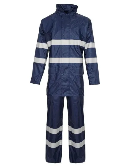 Hi Vis 2 Piece Rain Suit trousers and jacket