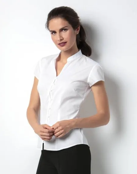 Kustom Kit KK727,Continental blouse mandarin collar