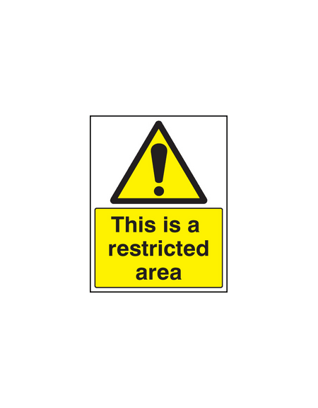 This is a restricted area sign