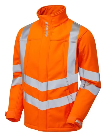 Pulsarail Orange Hi Vis Soft Shell Jacket PR535