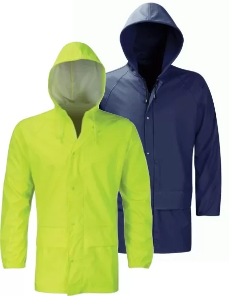 Yellow or Navy Unpadded Waterproof Coat
