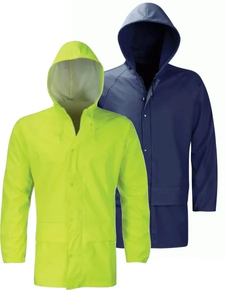 Yellow or Navy Unpadded Waterproof Coat