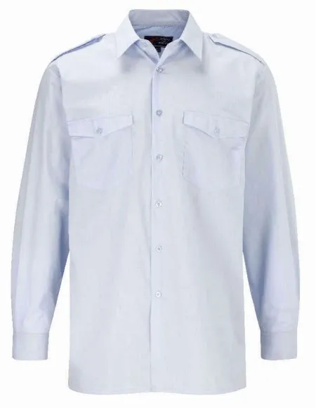 Long Sleeve Pilot Shirt with Logo