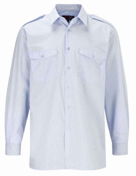 Long Sleeve Pilot Shirt with Logo