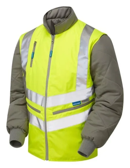 Hi Vis Bodywarmer with Zip Off Sleeves Pulsar P422