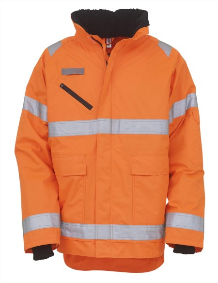 Yoko Fontaine Orange hi vis jacket