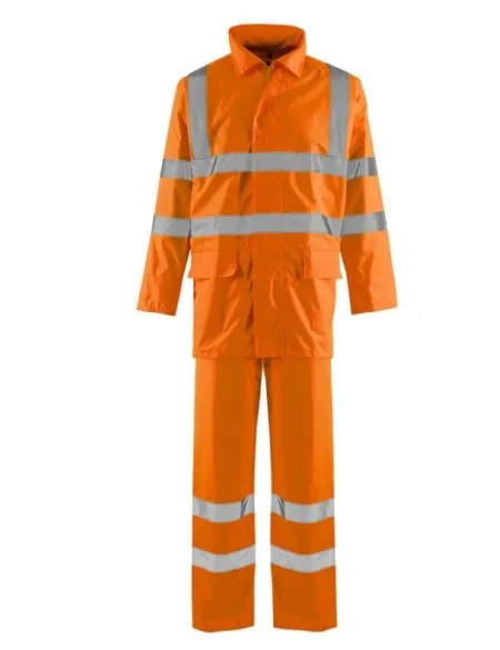 HI Vis Orange Rainsuit Lightweight 2 piece H129