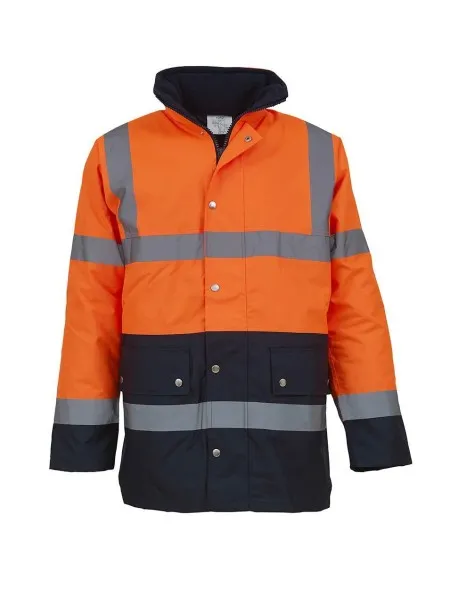 Orange and Blue Hi Vis coat